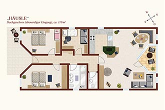 Grundriss Ferienwohnung Häusle