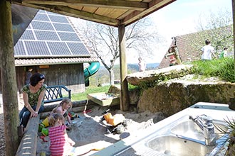 Immer sehr beliebt: unser Sandkasten